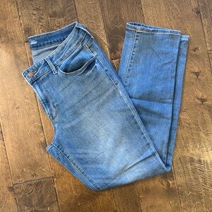 Old Navy Women’s Size 12 Mid Rise Slim Straight Blue Denim Jeans